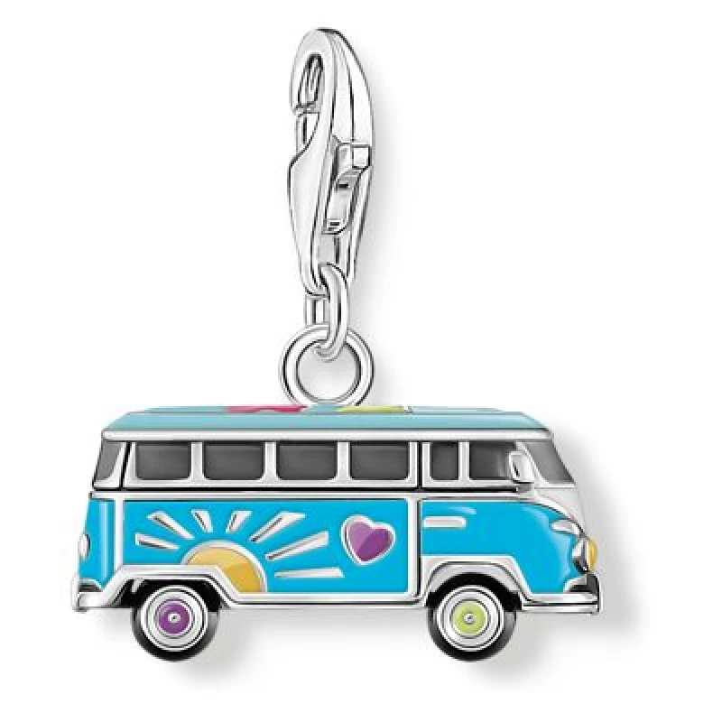 Image of Thomas Sabo 2210-664-7 Silver Charm pendant Volskswagen Blue Jewellery