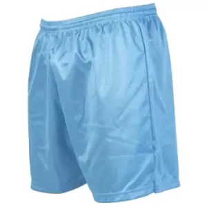 Image of Precision Unisex Adult Micro-Stripe Football Shorts (XXL) (Sky Blue)