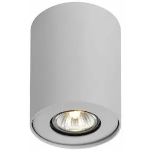 image of Italux Lighting - Italux Noma - Modern Surface Mounted Black 1 Light with White Shade, GU10