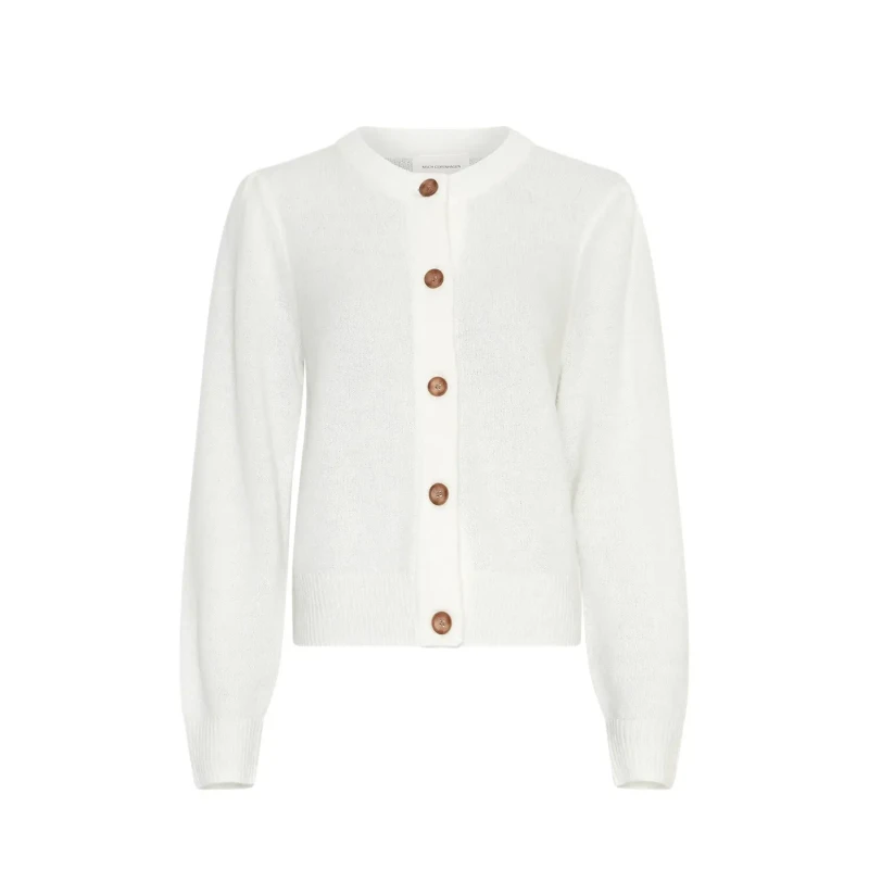 Image of moss copenhagen Womens cardigan Moss Copenhagen Miabelle Hope Blanc Female L/XL