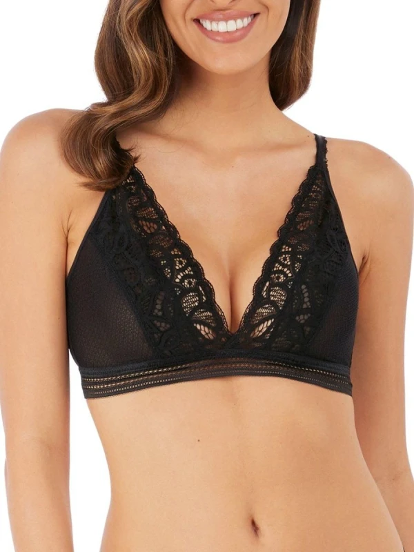 Image of Wacoal Womens non-wired bra Wacoal Raffine Noir Female L