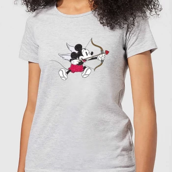 Disney Mickey Cupid Womens T-Shirt - Grey - S