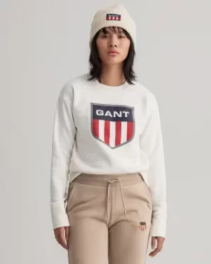 Image of GANT Retro Shield Crew Neck Sweatshirt