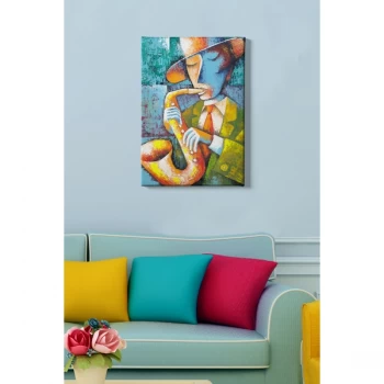 Image of Kanvas Tablo (50 x 70) - 224 Multicolor Decorative Canvas Painting