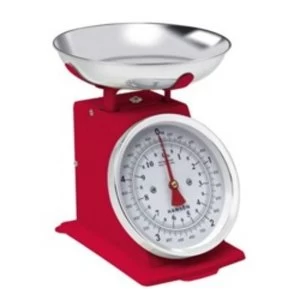 image of Terraillon Traditional Kitchen Scale 5kg Red