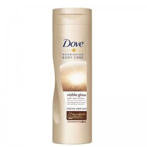 Image of Dove Visible Glow Self-Tan Lotion Medium/Dark Skin 200ml