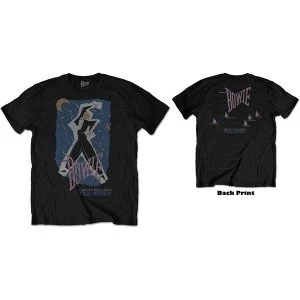 Image of David Bowie - 83' Tour Unisex Large T-Shirt - Black