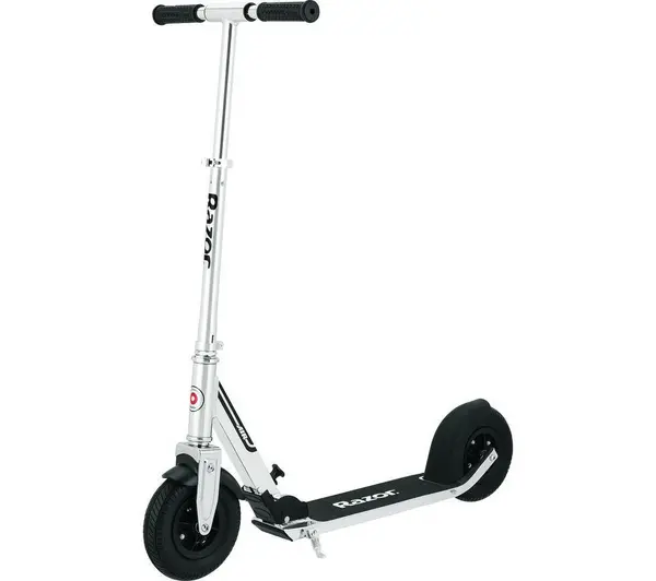 image of RAZOR A5 Air Folding Kids Kick Scooter - Silver & Black/Grey,Black 845423018245