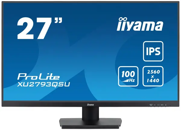 image of iiyama ProLite 27" XU2793QSU-B6 Wide Quad HD LED Monitor