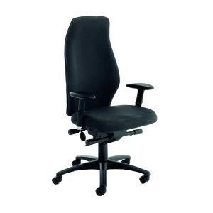 Image of Avior Black Super Deluxe Extra High Back Posture Chair KF72589