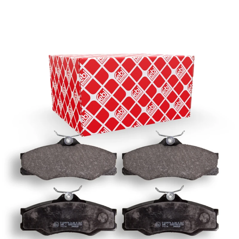 Image of FEBI BILSTEIN 16298 Brake pad set Front Axle, excl. wear warning contact Brake Pad Set,disc brake (402)