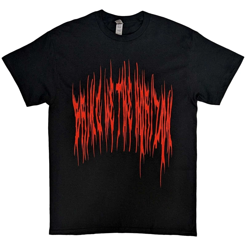 Image of Bring Me The Horizon Mens Amen Praying Hands Cotton Back Print T-Shirt in Black Size: XL Black Male XL