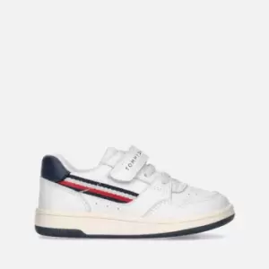 Image of Tommy Hilfiger Kids Stripe Faux Leather Trainers - UK 11 Kids