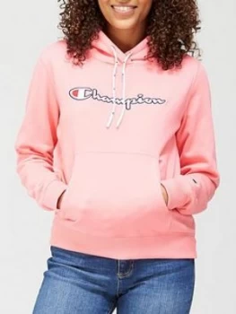Image of Champion Hooded Sweatshirt - Pink, Size L, Women