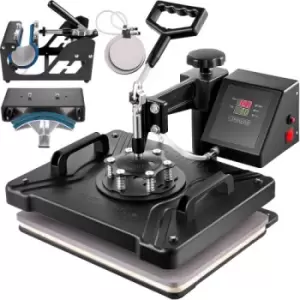 Image of VEVOR Heat Press 5 in 1 Heat Press Machine 38x30cm T-Shirt Press Mug Printing Machine Multifuctional Heat Transfer Machine for T-Shirt Mug Hat Plate T