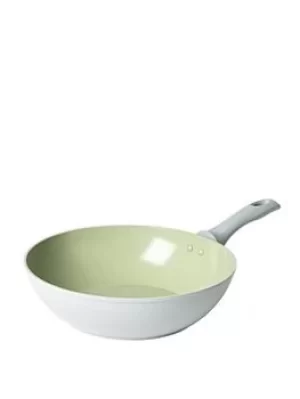 Image of Salter Earth Forged Aluminium Stir Fry Pan With Tempered Glass Lid