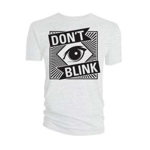 Image of Doctor Who - Don't Blink Mens Large T-Shirt - White