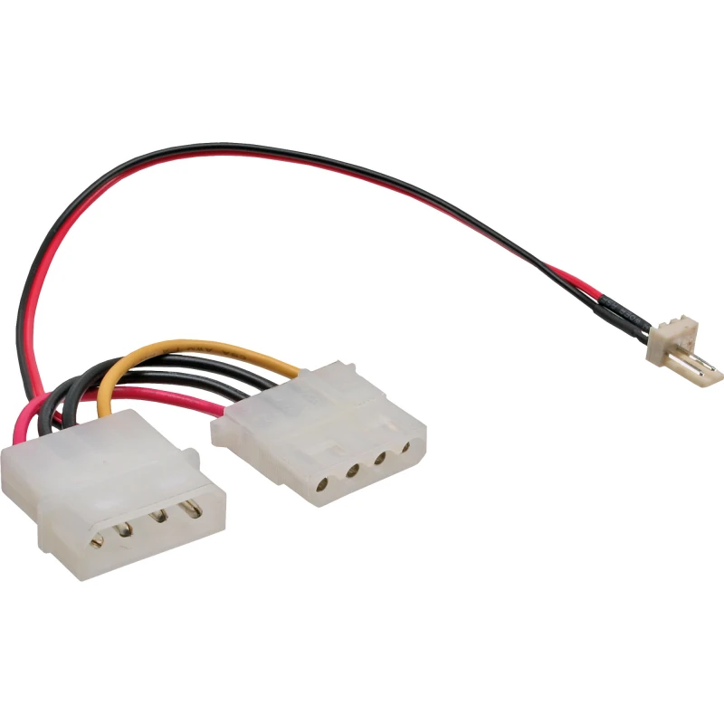 Image of InLine Fan Adapter Cable 3pin Fan / 4pin power supply 0.3m
