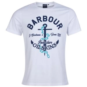 Image of Barbour Mens Amble Tee White Large