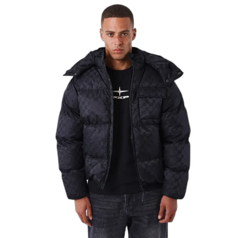Image of Project X Paris Monogram padded jacket Project X Paris Noir Male S