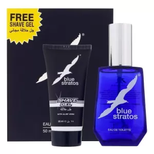 image of Blue Stratos Gift Set 50ml Eau de Toilette + 25ml Shave Gel