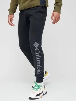 Image of Columbia CSC Logo Fleece Joggers - Black, Size 2XL, Men