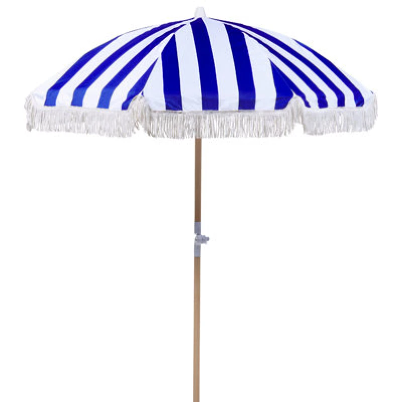 Image of Beliani Patio Parasol 150 Cm Mondello Blue