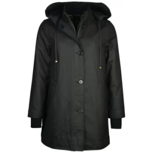 Image of Barbour Womens Stoneleigh Wax Jacket Black/Ancient 12