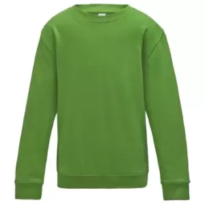 Image of AWDis Just Hoods Childrens/Kids Sweatshirt (1-2 Years) (Lime Green)