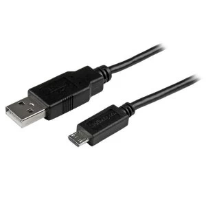 image of StarTech Long Mobile Charge Sync USB To Slim Micro USB Cable PhonesTablets 10ft 3m