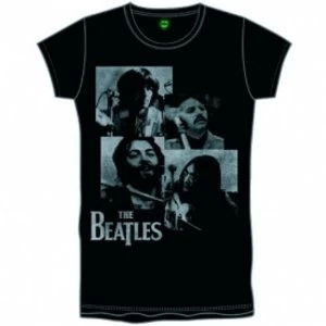 Image of The Beatles Let It Be Studio Boys Black T Shirt Small