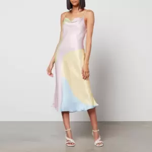Image of Olivia Rubin Womens Aubrey Midi Dress - Colourblock - UK 12