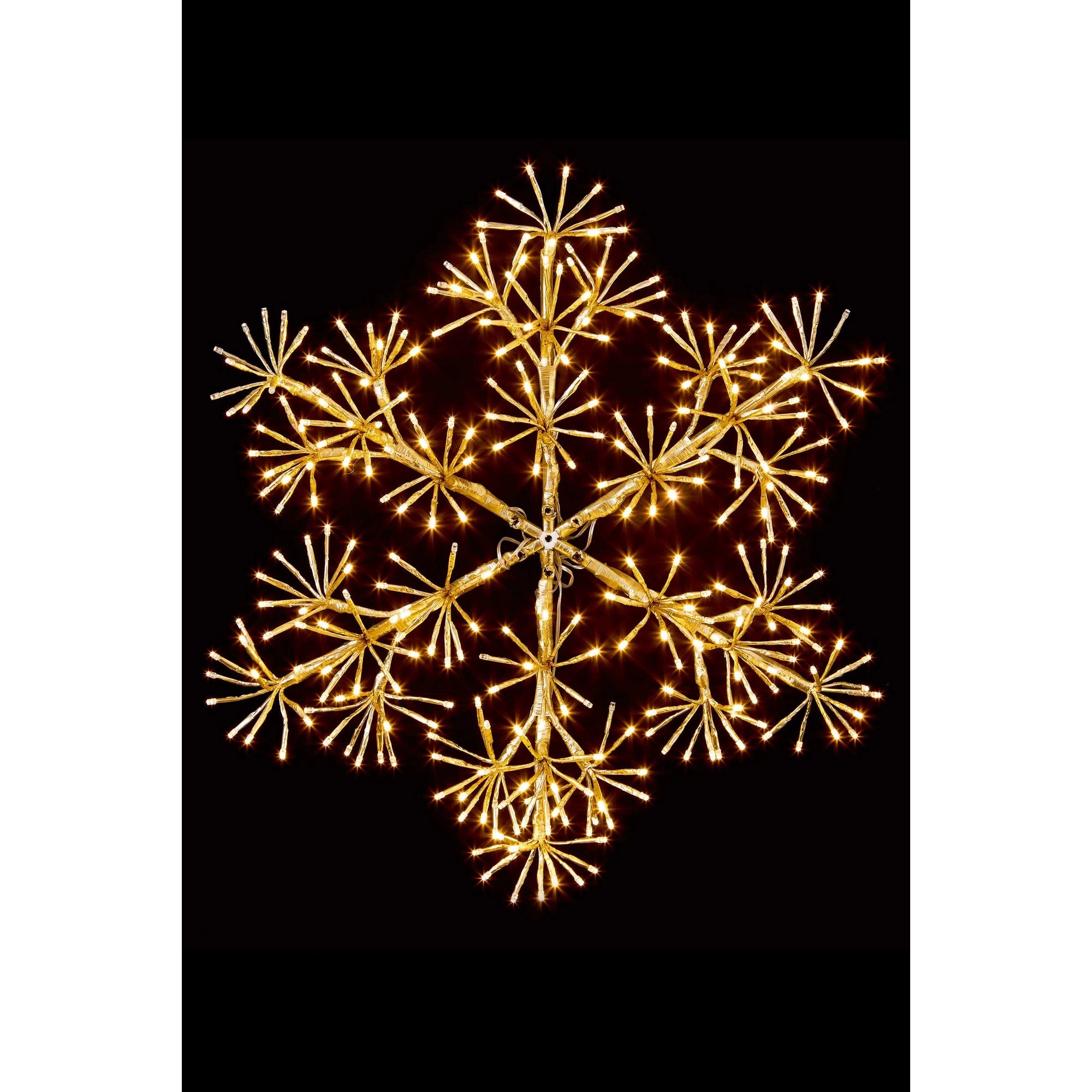 image of Premier Decorations Premier 90cm 660 LED White Snowflake Motif Metal/Plastic