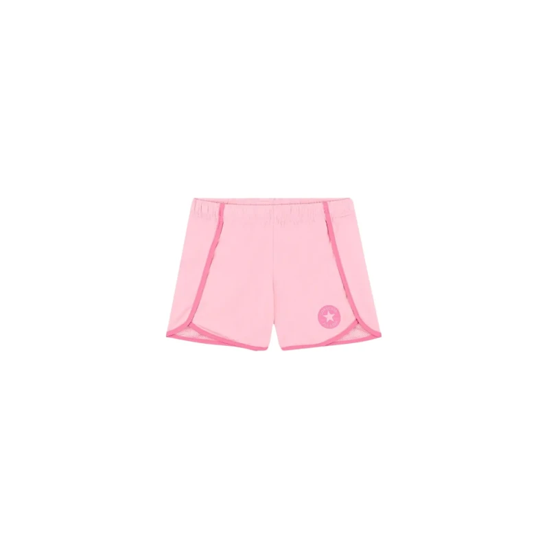 Image of Converse Girl's high waist shorts Converse Chuck Patch Rose Female 2/3 ans