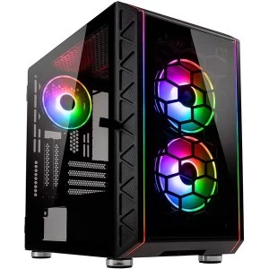 image of Kolink Citadel Glass SE ARGB Micro-ATX Gaming Case - Black