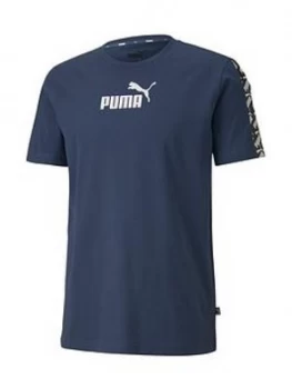 Puma Amplified T-Shirt - Navy , Dark Denim, Size L, Men