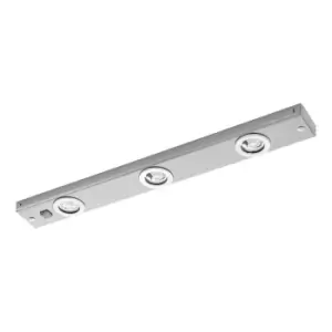 Image of Flush Ceiling Light Colour Satin Nicke lSteel Rocker Switch Bulb LED 3x2.3W