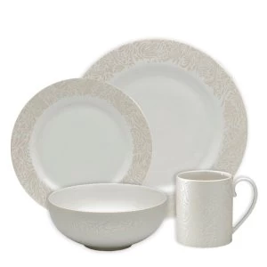 image of Denby Monsoon Lucille Gold 4 Piece Tableware Set