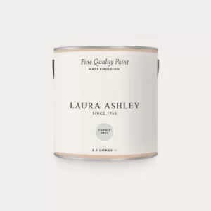 image of Laura Ashley Matt Emulsion Paint Powder Grey 2.5L