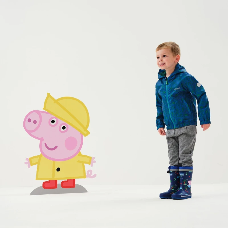 Image of Regatta Peppa Pig Muddy Puddle Waterproof Jacket - Blue Blue C48-C60