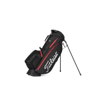 Image of Titleist 2021 Players 4+ Stand Golf Bag - Blk/Blk/Red