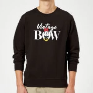 Image of Disney Minnie Mouse Vintage Bow Sweatshirt - Black
