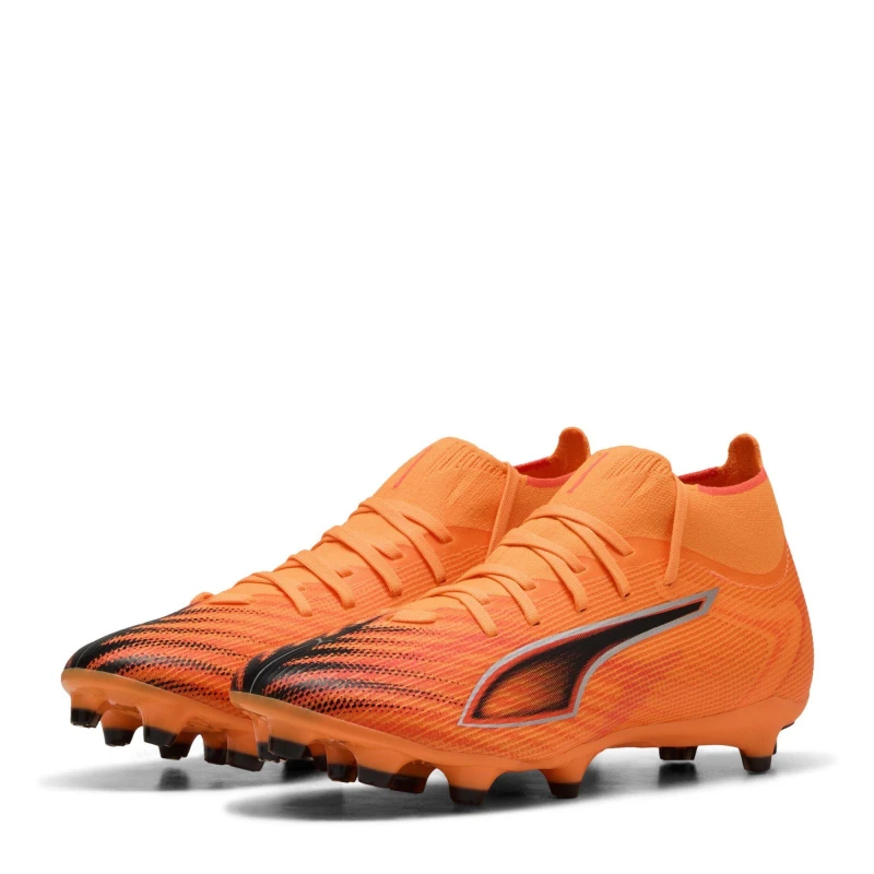 Image of Puma Ultra 5 Match+ Womens Firm Ground Football Boots Orange/Black female 3 (35.5)