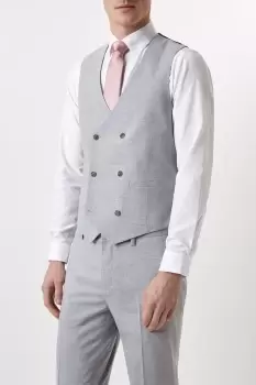 Image of Slim Fit Grey Marl Waistcoat