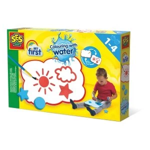 image of SES Creative - Childrens My First Colour with Water Drawing Board Set (Multi-colour)