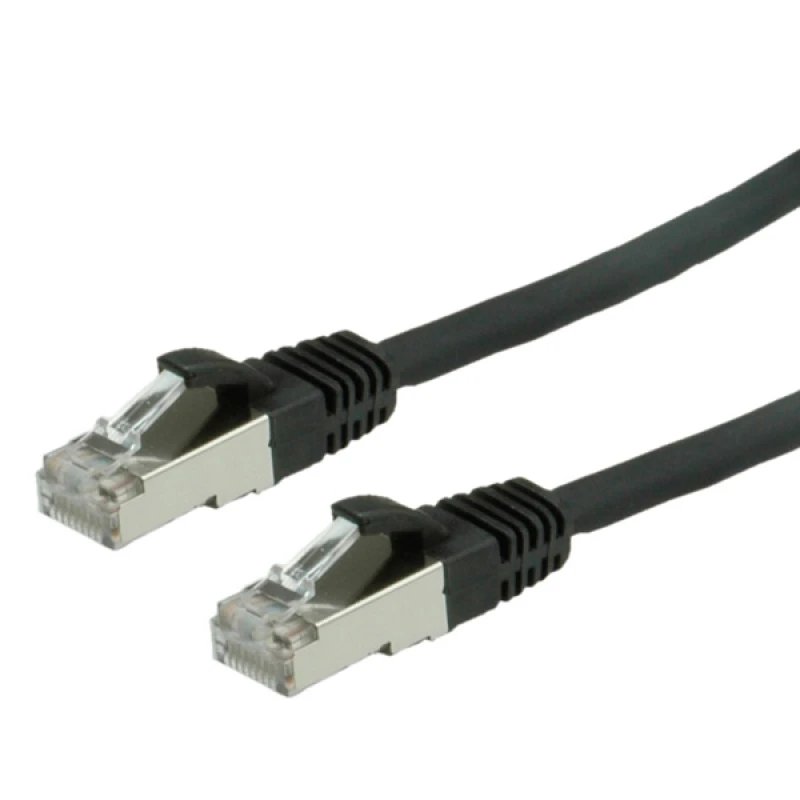 Image of VALUE S/FTP Patch Cord Cat.6. halogen-free. black. 0.5 m
