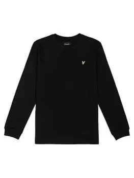 image of Lyle & Scott Boys Classic Long Sleeve T-Shirt - Black, Size 9-10 Years