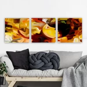 Image of P631789 Multicolor Decorative Canvas Painting (3 Pieces)