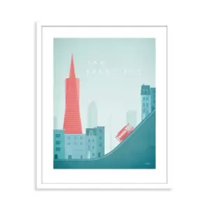Image of The Art Group Henry Rivers San Francisco Framed Art - 40x50cm