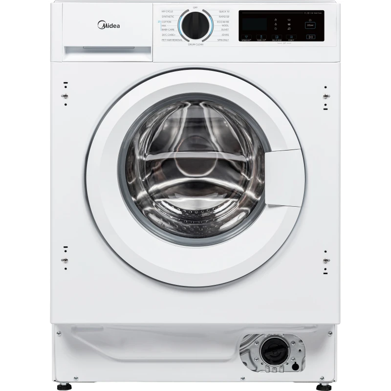 Image of Midea MFA06W90BA/W-UK Integrated 9KG Washing Machine with 1400 rpm - White - A Rated